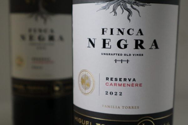 champagne en wijnen de blender Finca Negra Reserva Carmenere